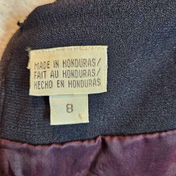 Liz Claiborne blouse skirt set Womens 8 Black Career Business Party Formal Class - Picture 12 of 15